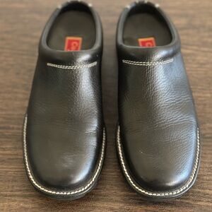 Cole Haan Black Leather Mules